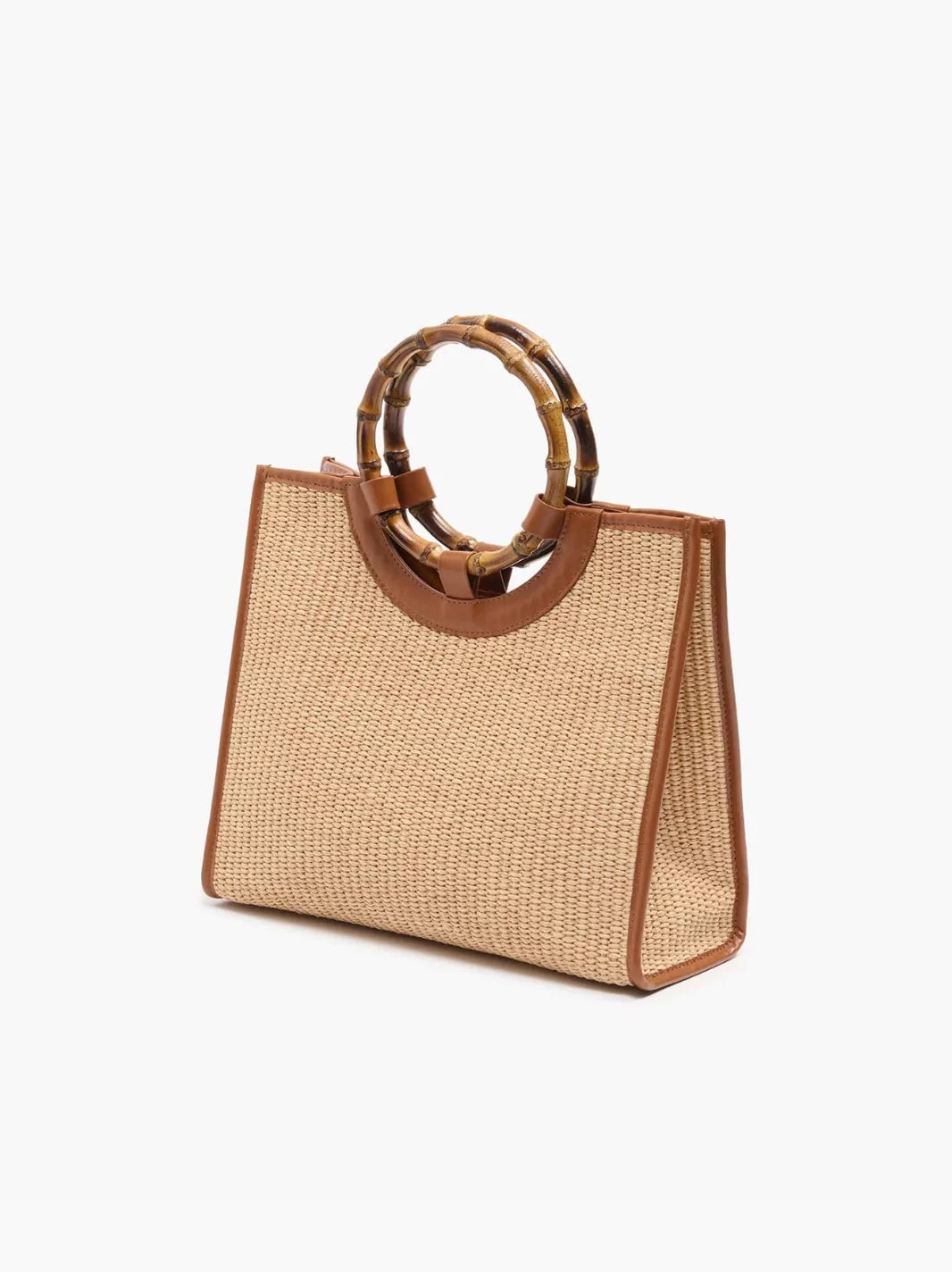 Straw Bamboo Tote