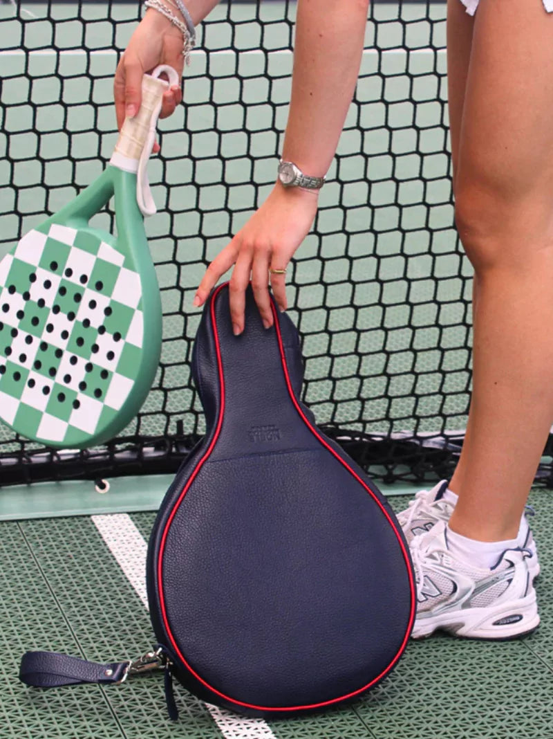 Personalised Leather Padel Racket Case