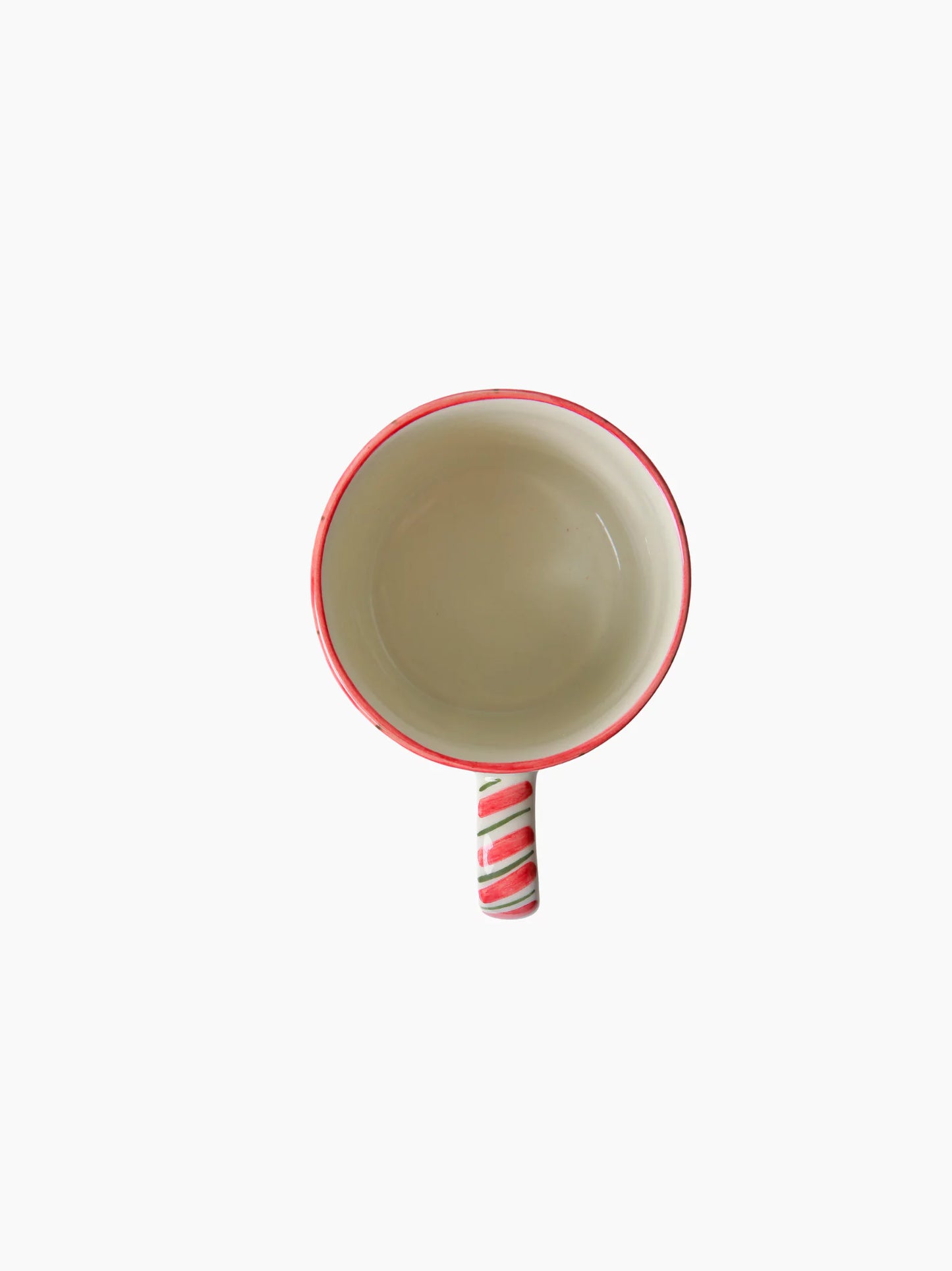 Holly Jolly Striped Christmas Mug