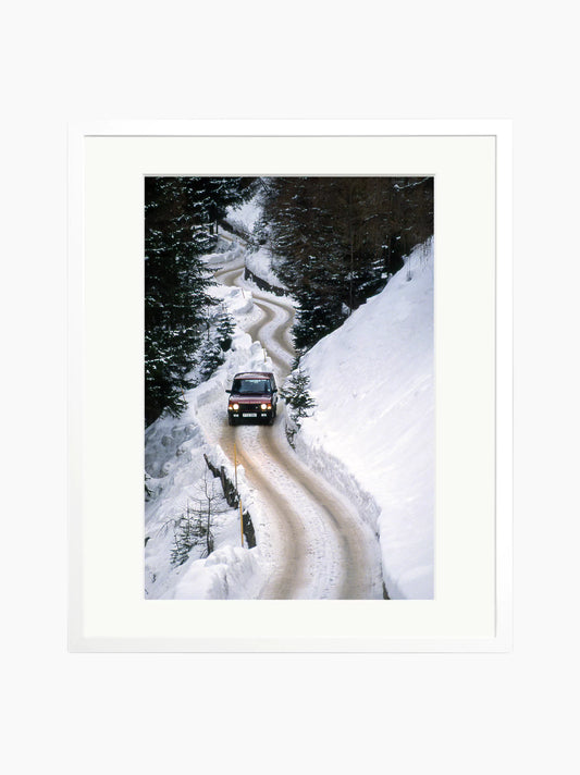 Range Rover in the Alps Art Print