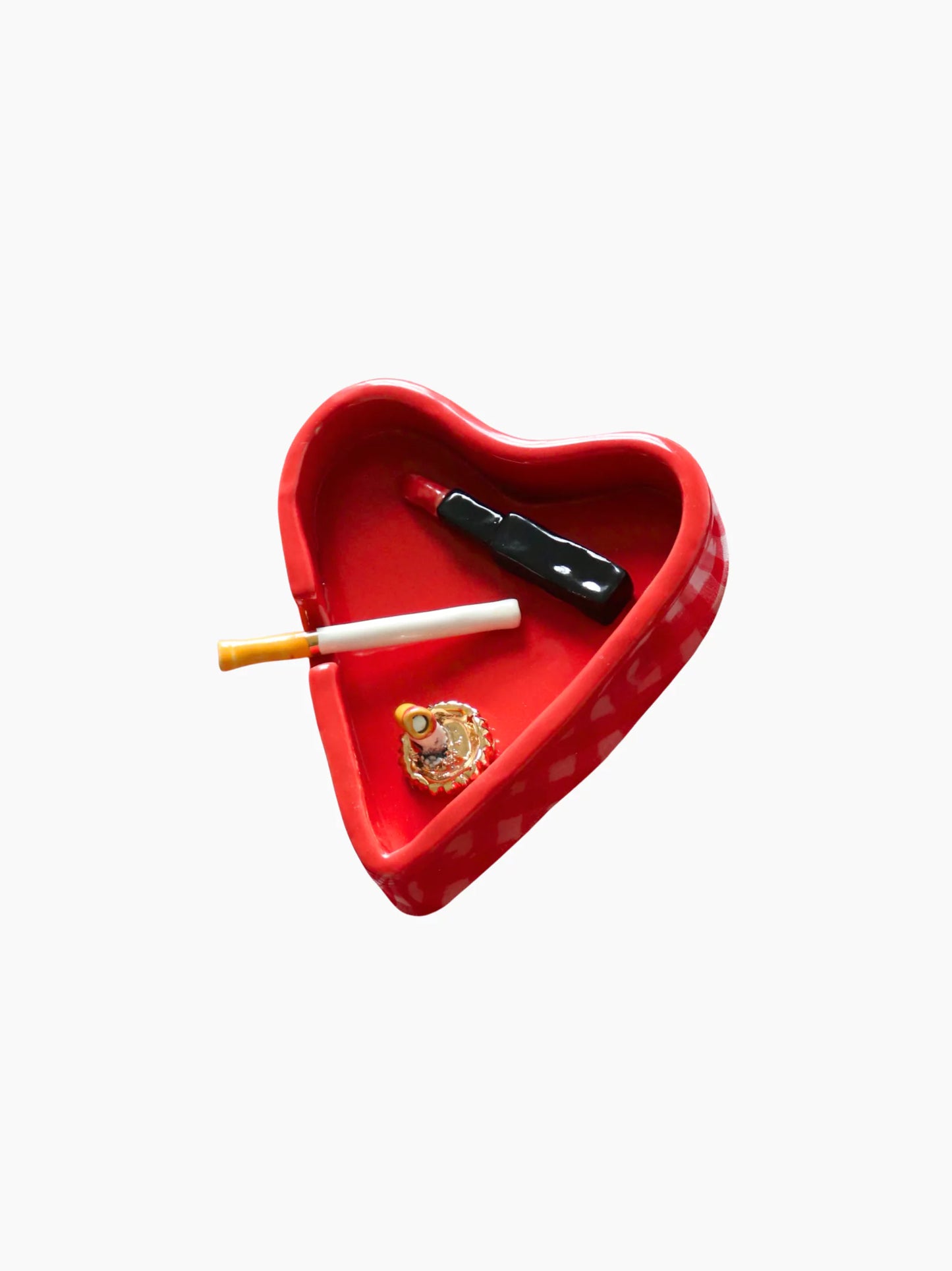 Kisses & Beer Heart Ashtray