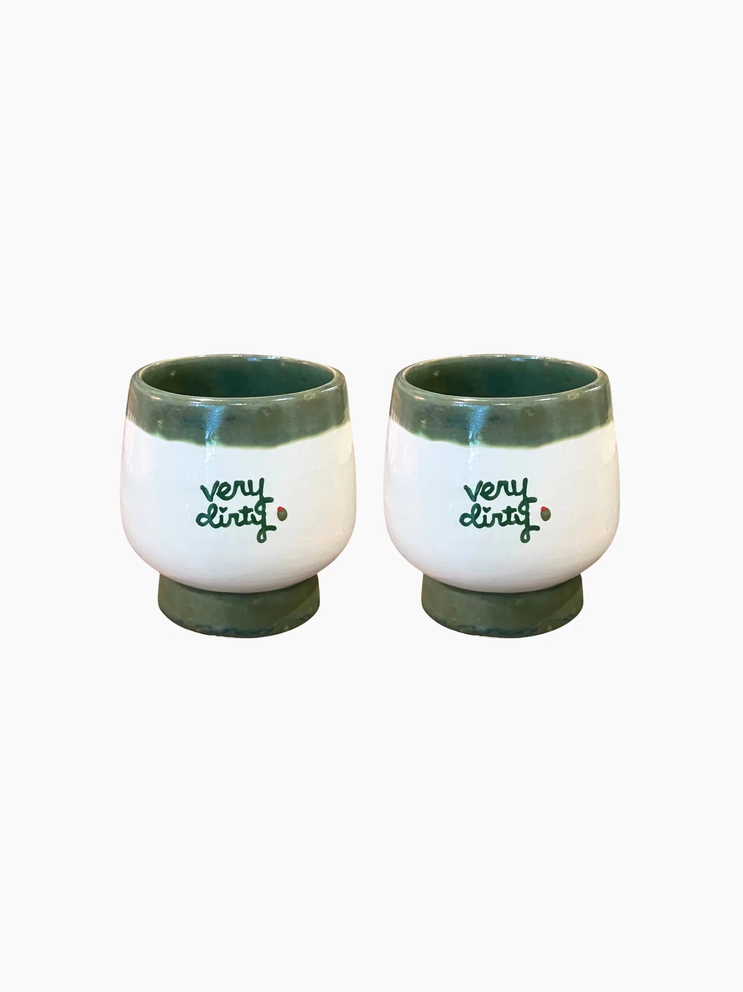 Very Dirty Martini Cups Set of 2