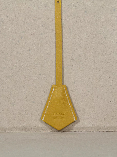 Yellow Leather Pet Charm