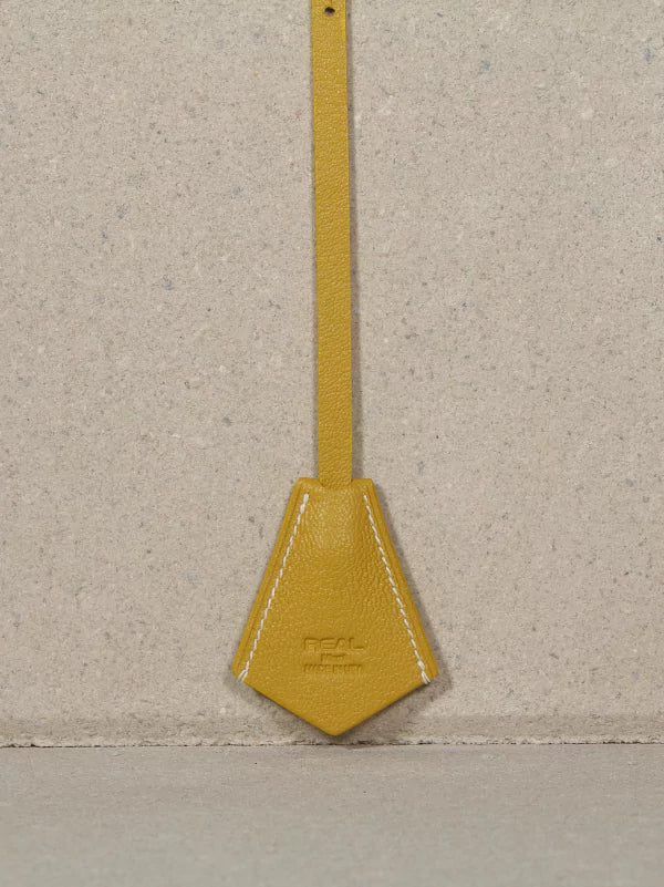 Yellow Leather Pet Charm