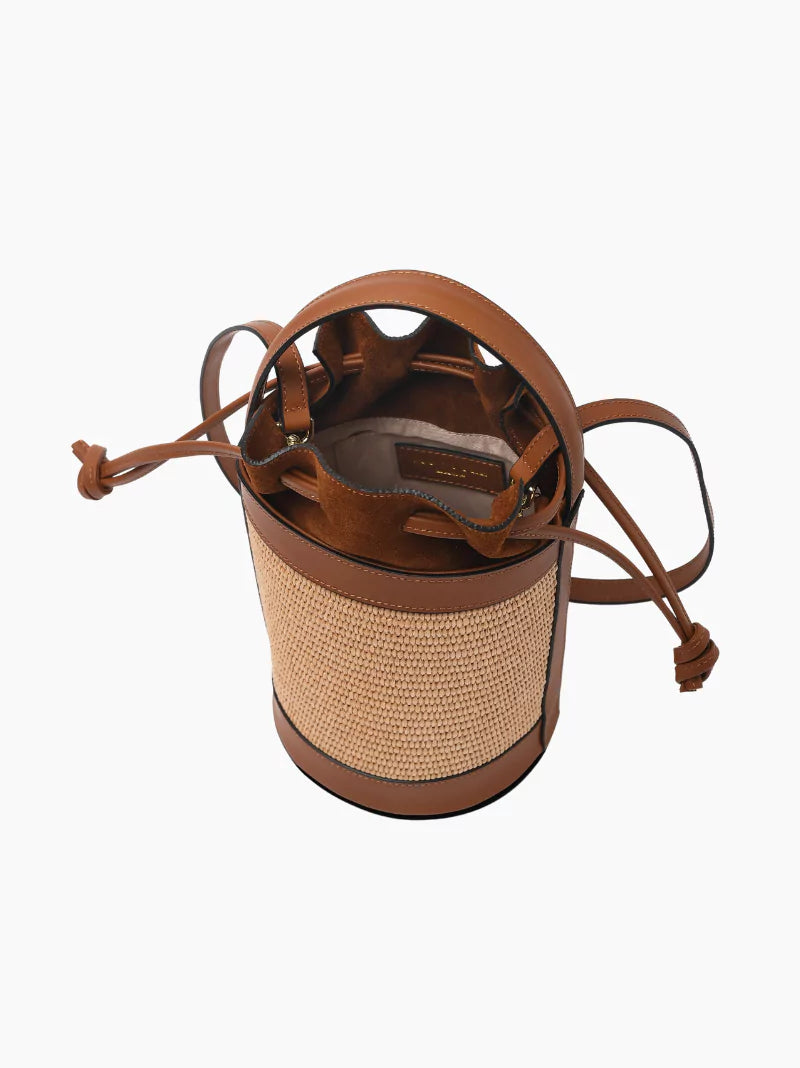 Straw Bucket Bag