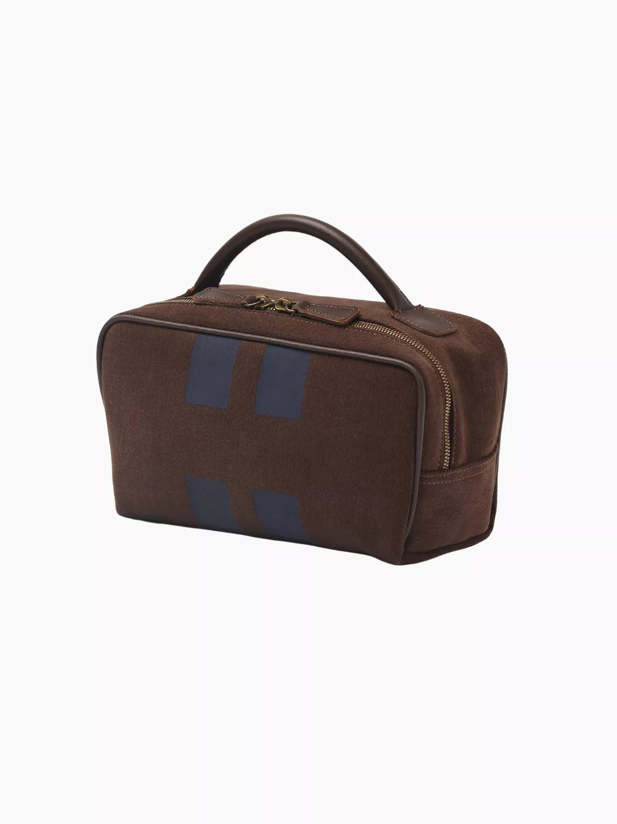 Chocolate Striped Wash Bag