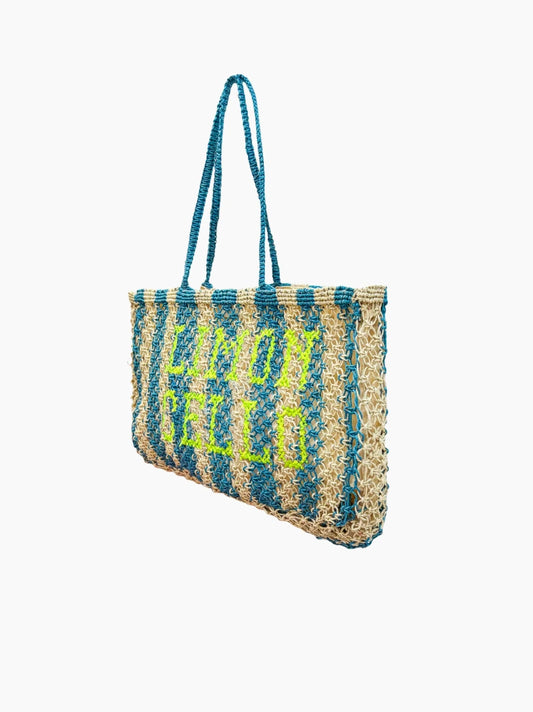 Limoncello Jute Bag With Charm