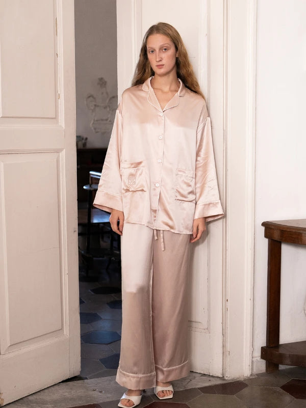 Classic Silk Long Pajama Set