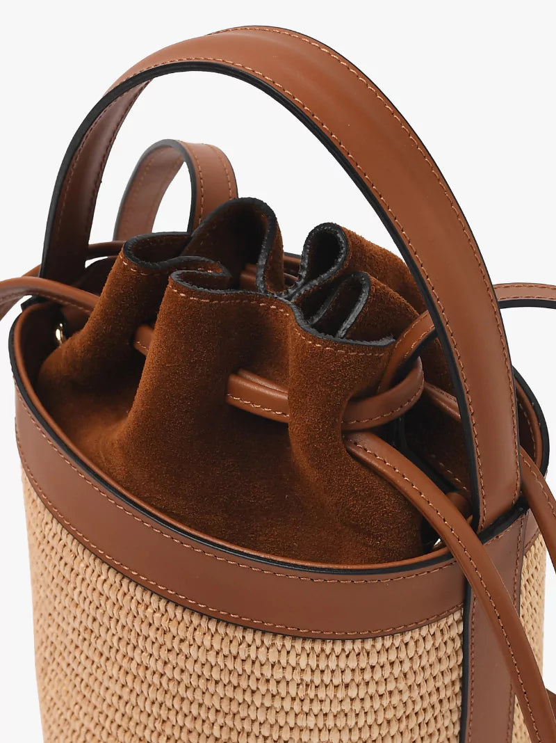 Straw Bucket Bag