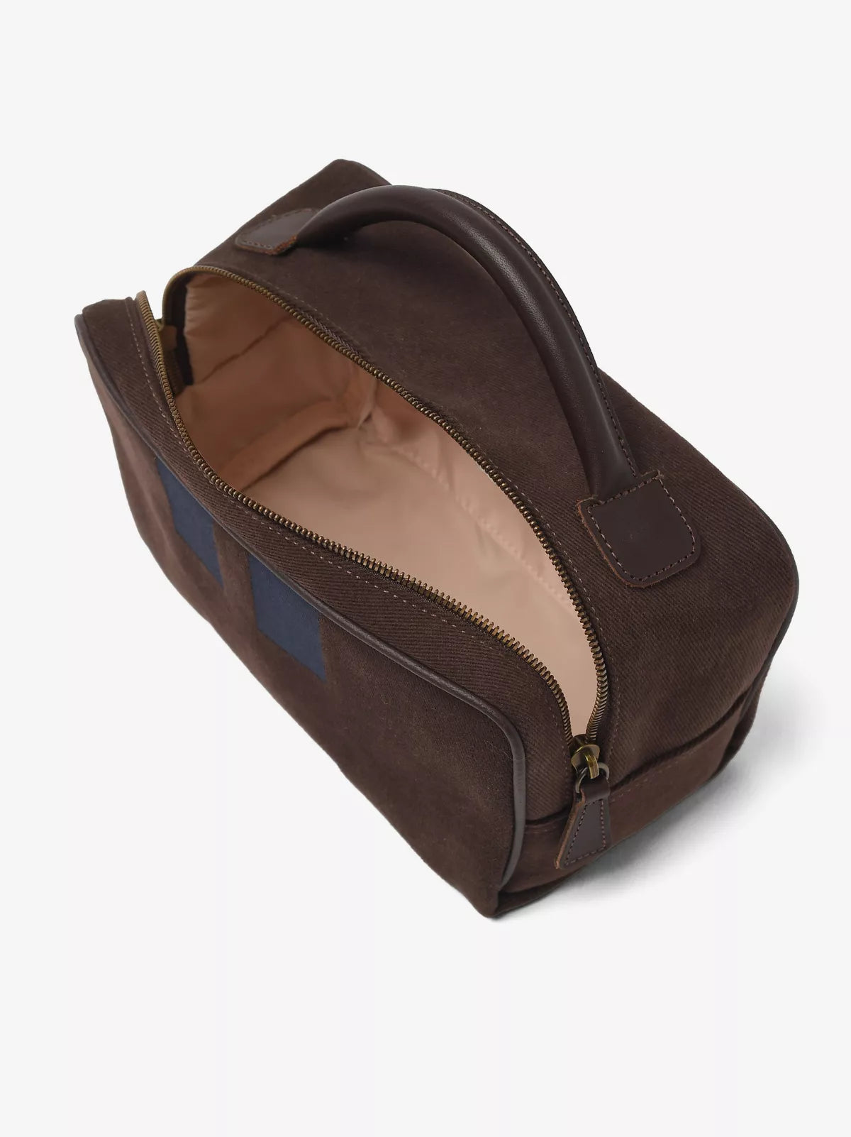 Chocolate Striped Wash Bag