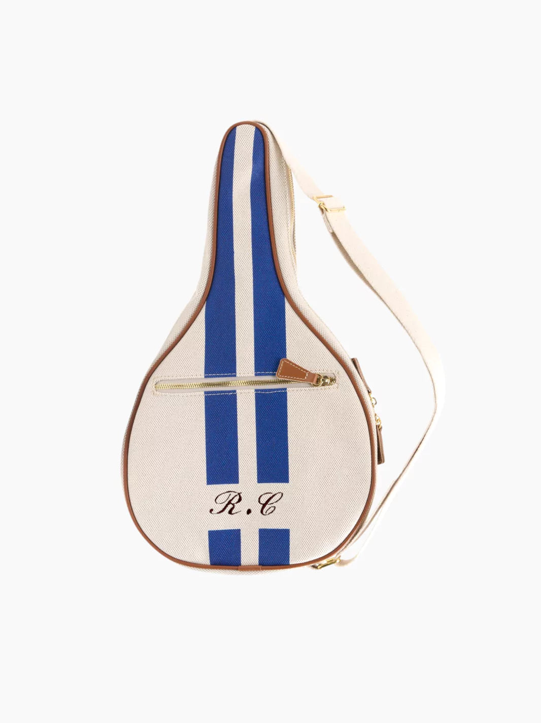 Personalised Striped Padel Racket Case | The Go-To