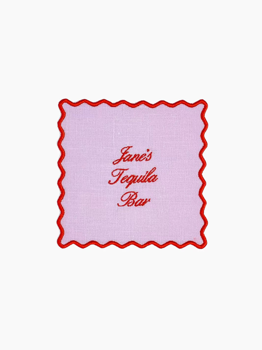 Personalised Square Cocktail Napkins Set