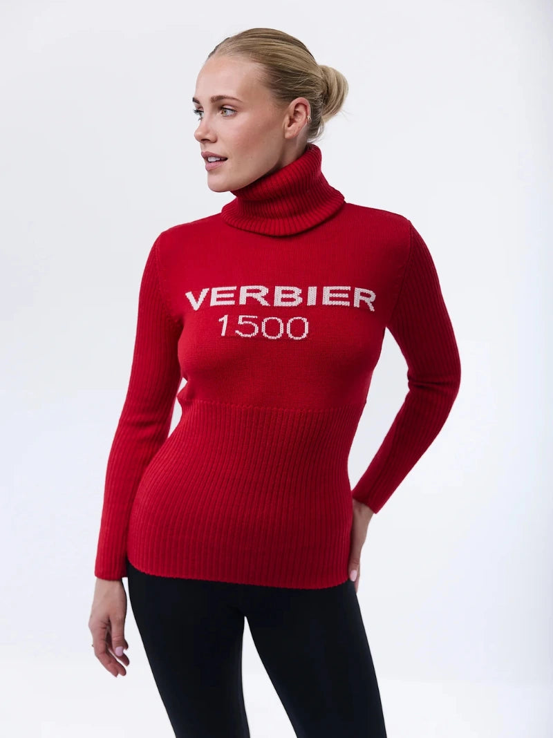 Verbier Red Knitted Jumper