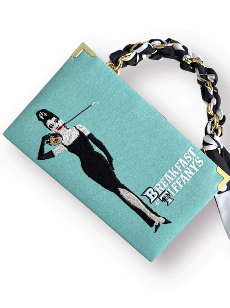 Breakfast At Tiffany's Embroidered Clutch