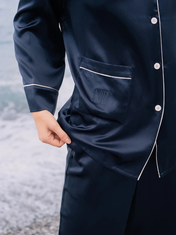 Classic Silk Long Pajama Set