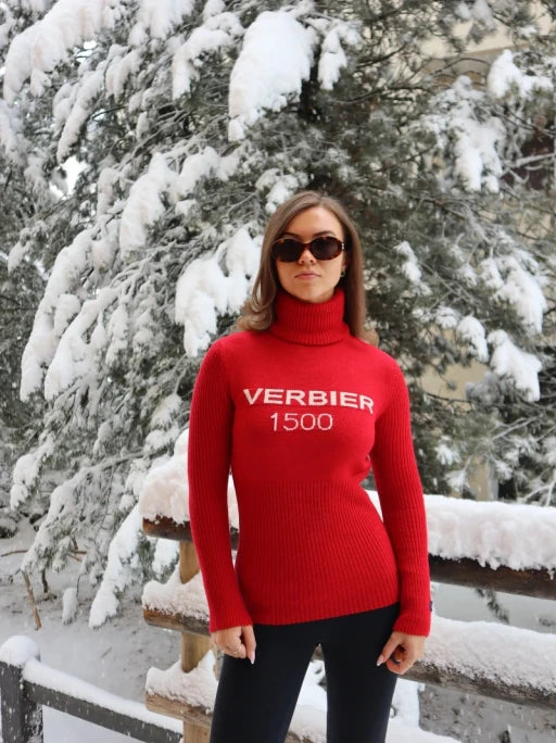 Verbier Red Knitted Jumper