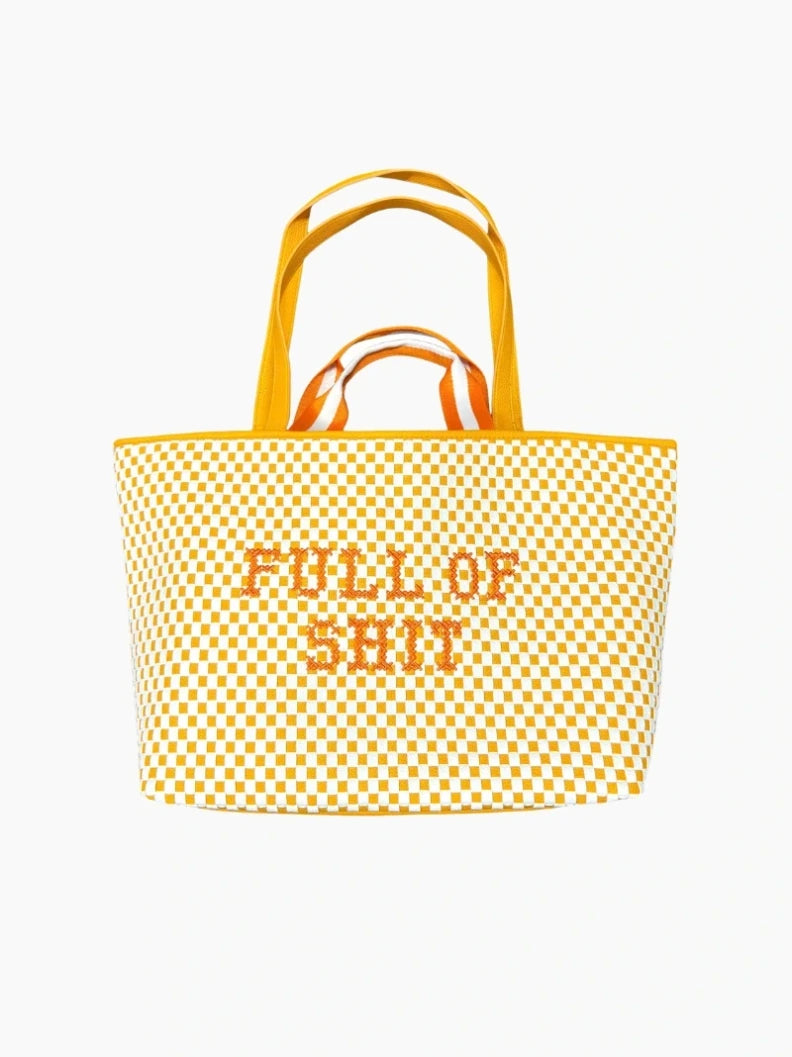 Full Of Shit Embroidered Woven Bag