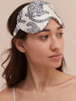 Personalised Cream Leopard Silk Eye Mask