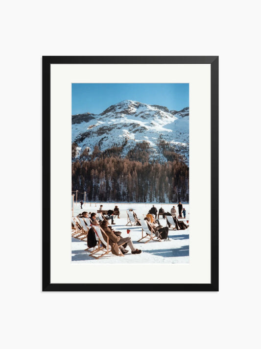 Sunbathers On The Lake Art Print