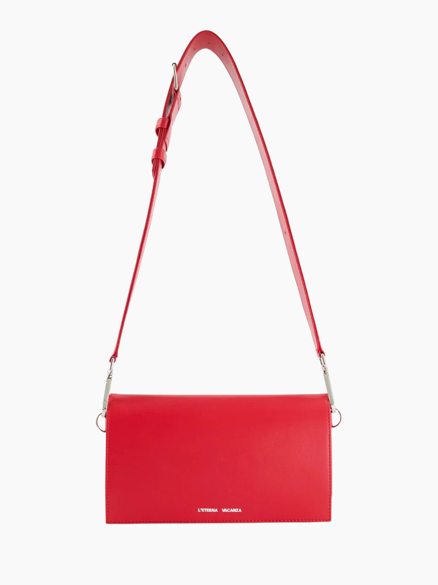 Red Travel Backgammon Bag