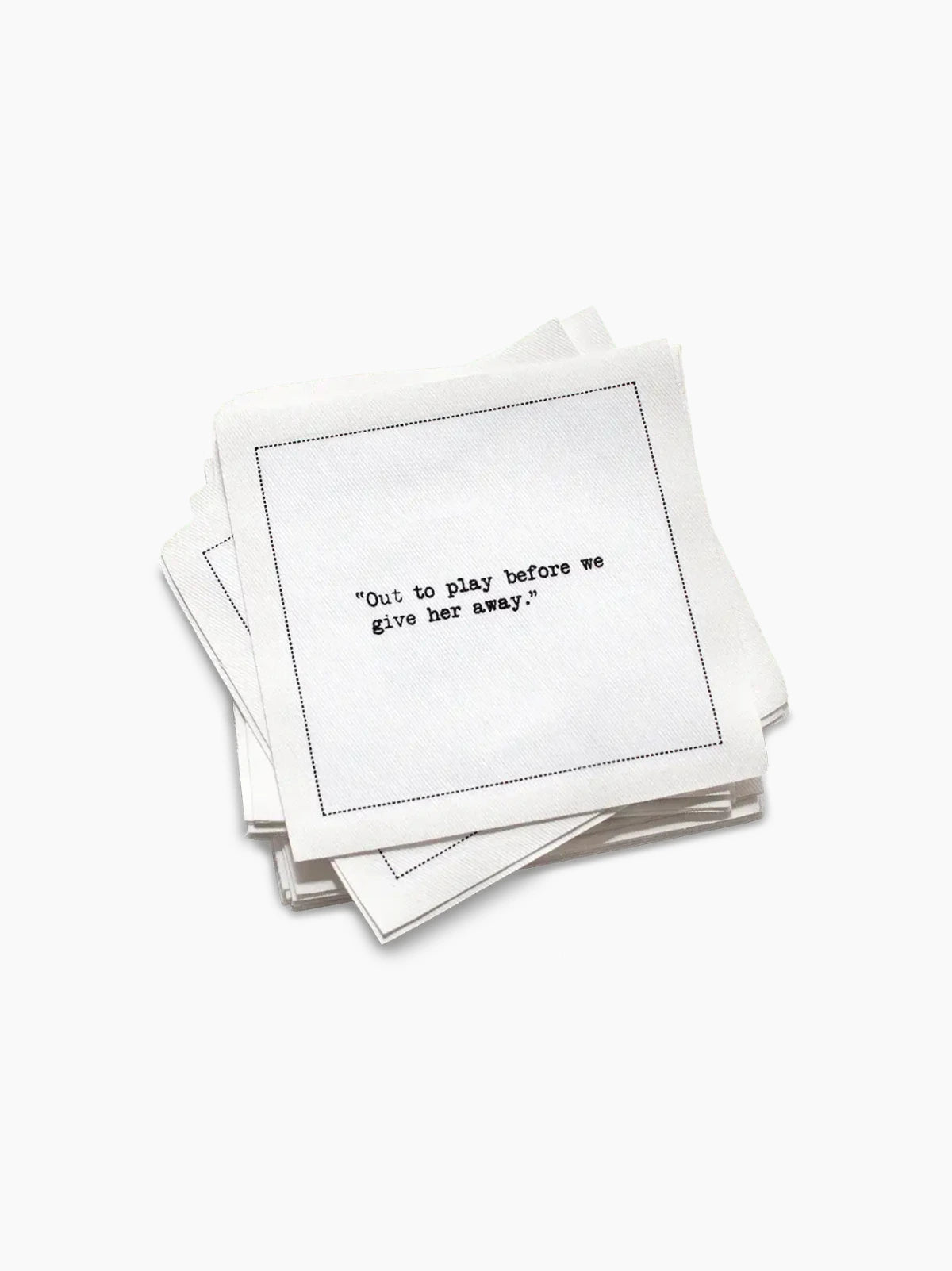 Bachelorette Quotes Organic Cotton Cocktail Napkins