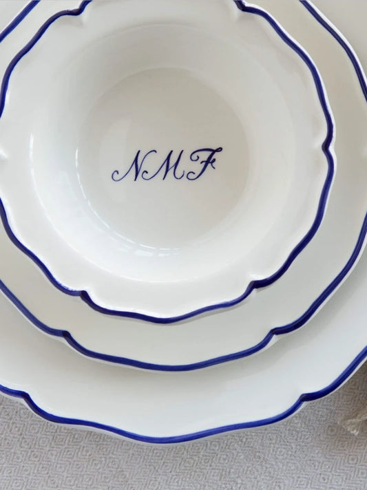 Bristol Single Line Plate Set of 12
