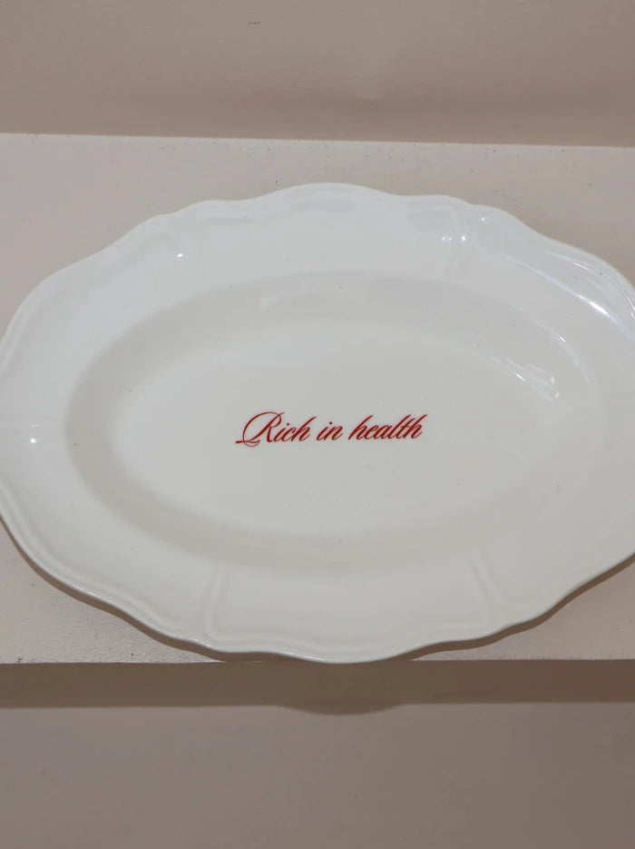 Rich In Health Serving Plate