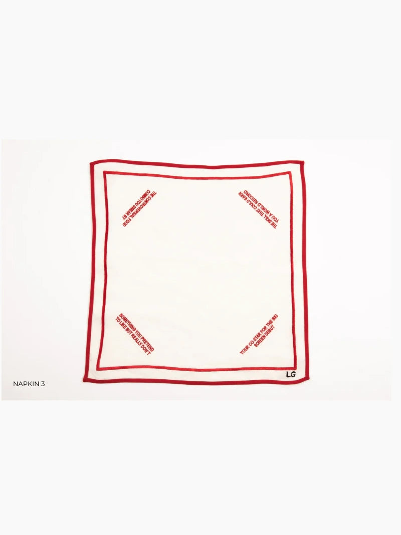 Conversation Starter Napkin Set of 4
