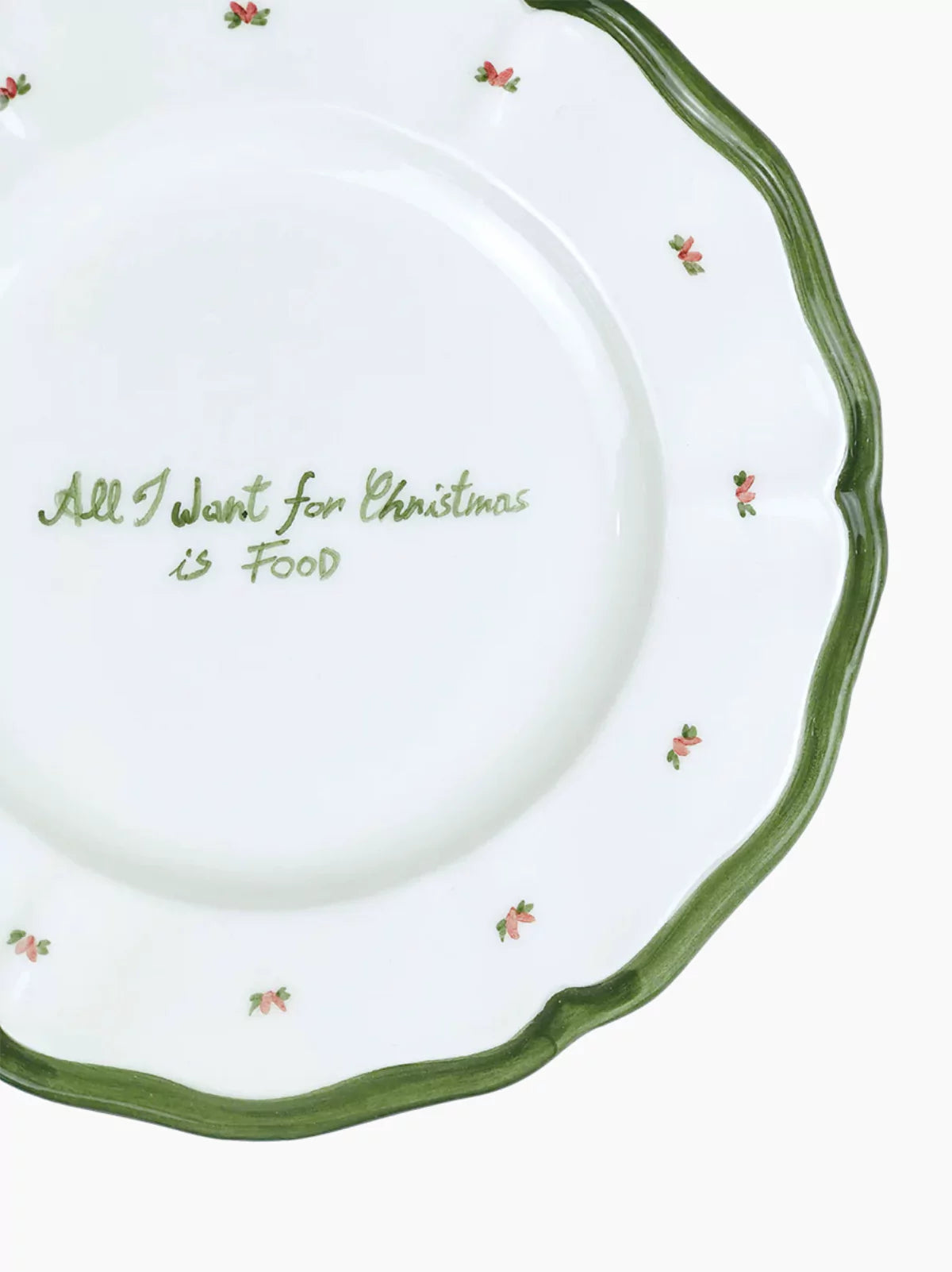 All I Want For Christmas Is Food Plate