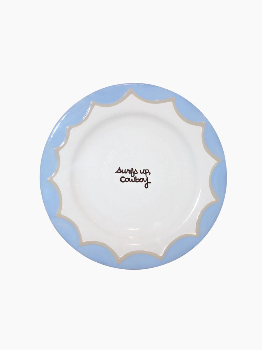 Surfs Up Cowboy Dessert Plates Set of 2