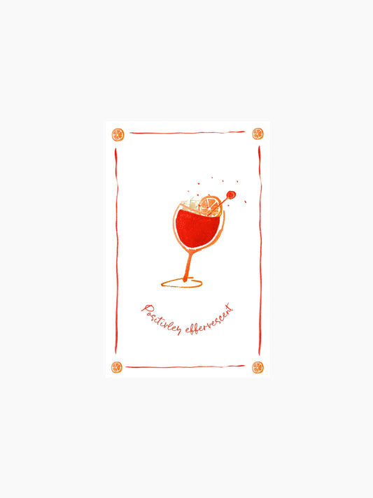 Positively Effervescent Aperol Spritz Tea Towel