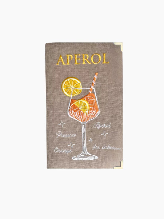 Aperol Embroidered Clutch