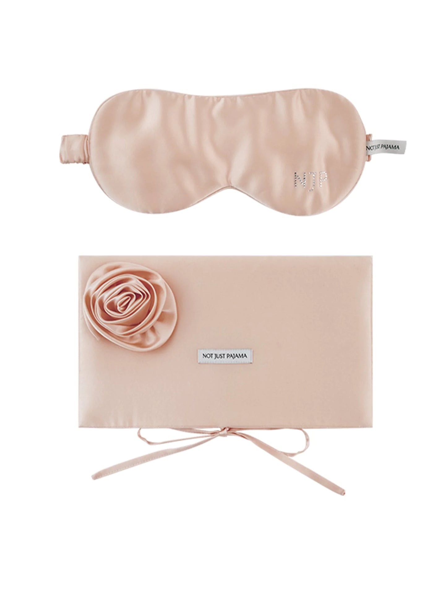 Tuscan Sun Silk Eye Mask & Rose Pouch Set