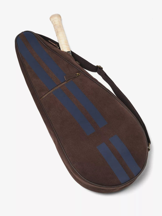 Chocolate Striped Tennis Racket Case