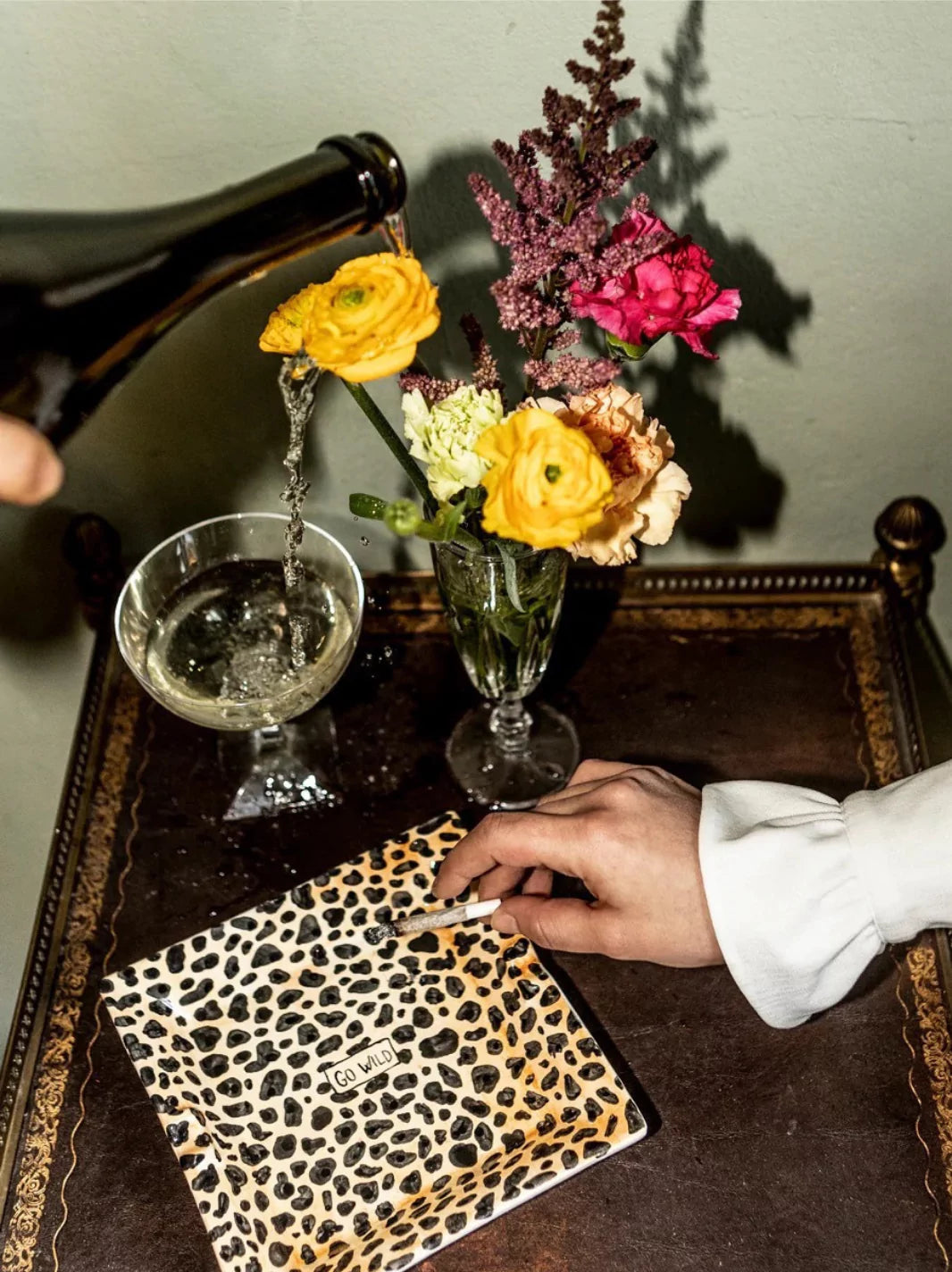 Go Wild Leopard Print Trinket Tray