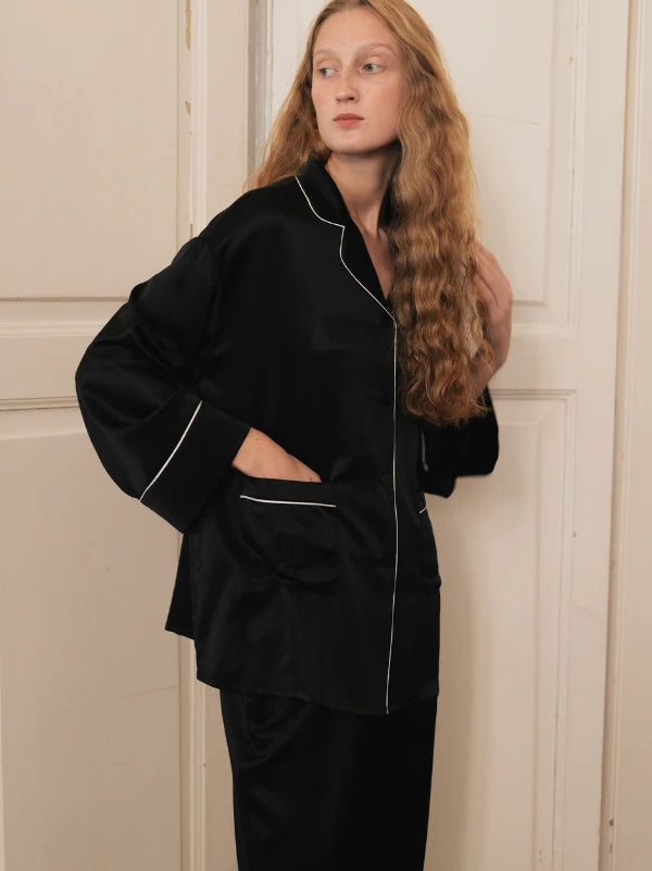 Classic Silk Long Pajama Set