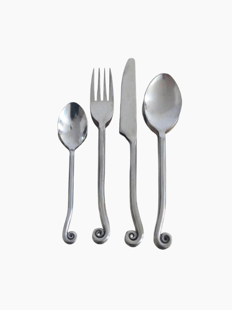 Vintage Spiral Cutlery Set of 4