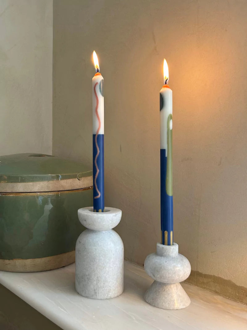 Terracotta Dinner Candles Set of 2