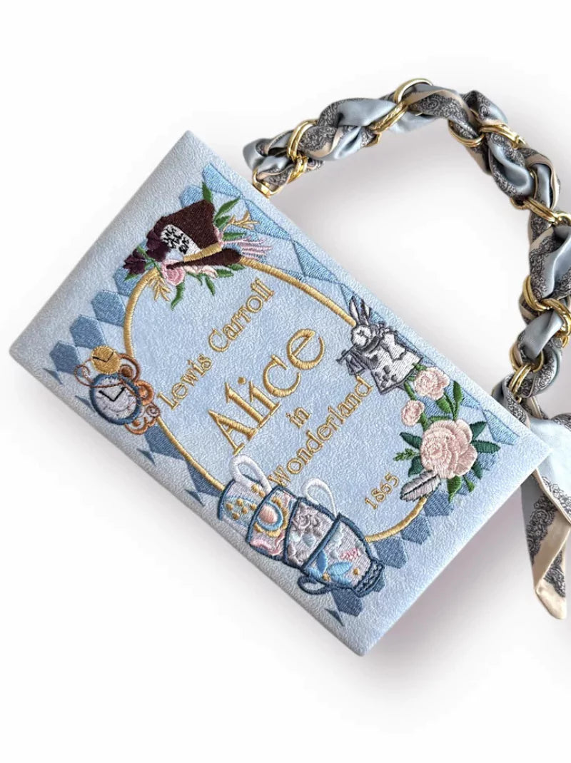 Alice In Wonderland Embroidered Clutch