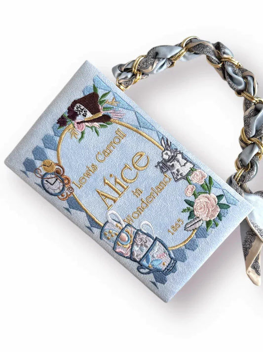 Alice In Wonderland Embroidered Clutch