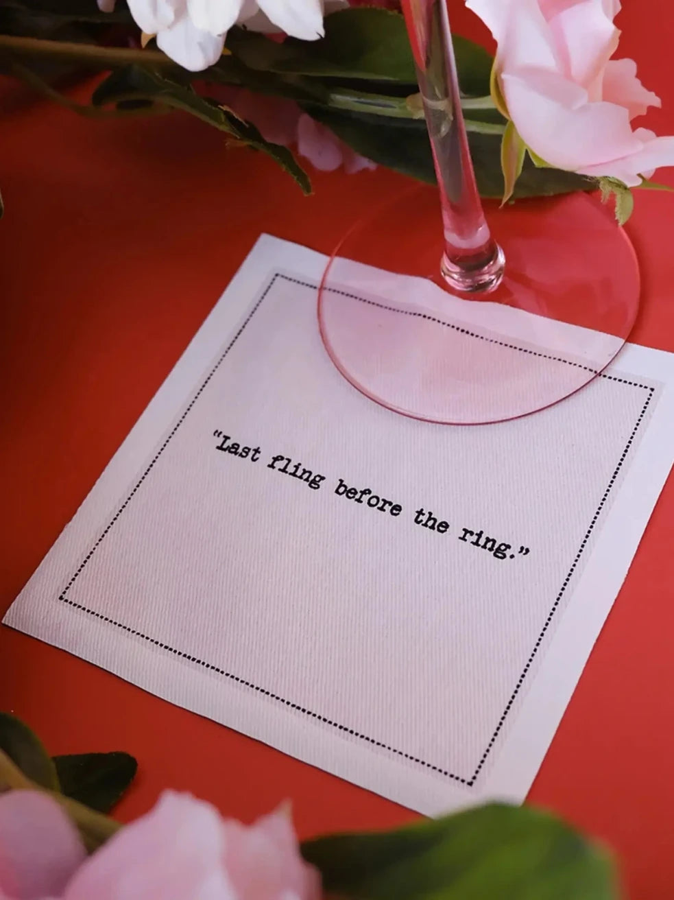 Bachelorette Quotes Organic Cotton Cocktail Napkins