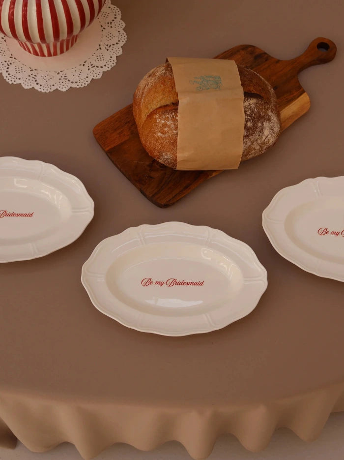 Bridesmaid Plate Set of 2