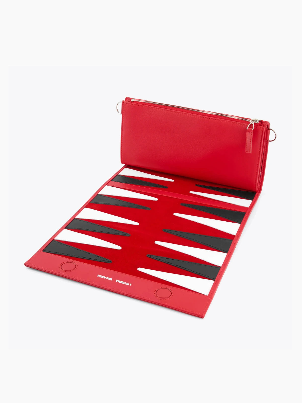 Red Travel Backgammon Bag