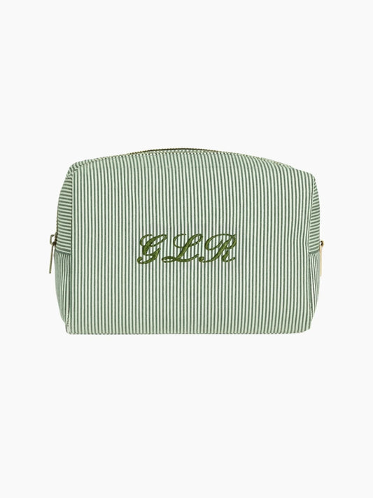 Personalised Striped Wash Bag
