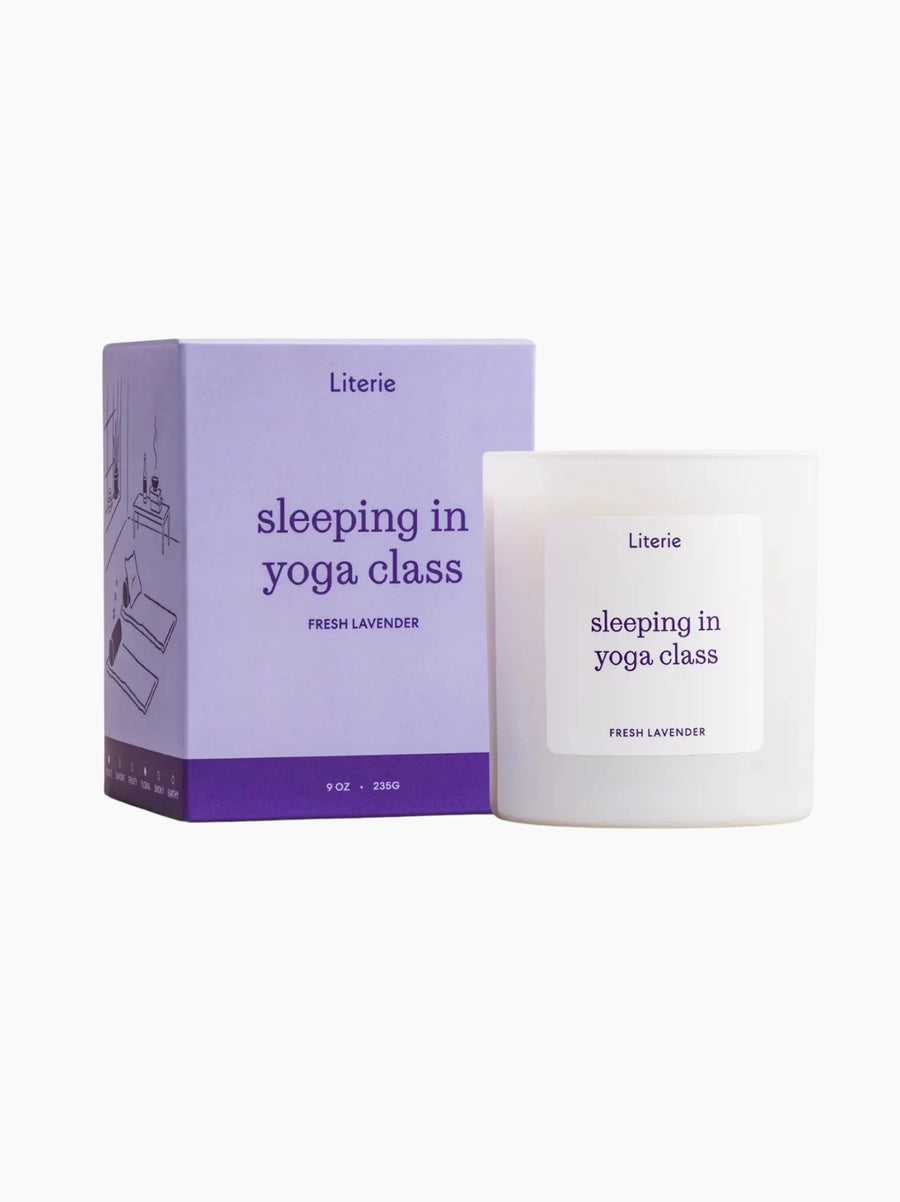 Sleeping in Yoga Class Candle