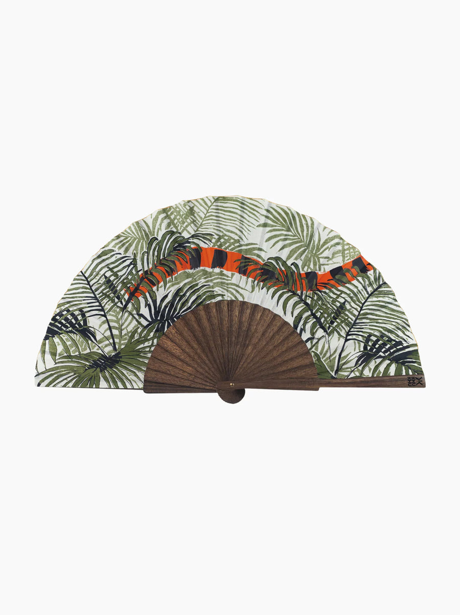 Indian Tiger Hand Fan
