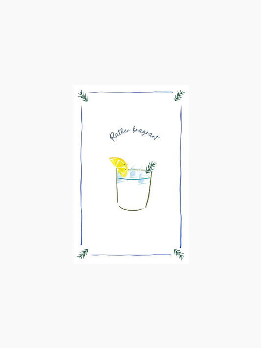 Rather Fragrant Gin & Tonic Tea Towel