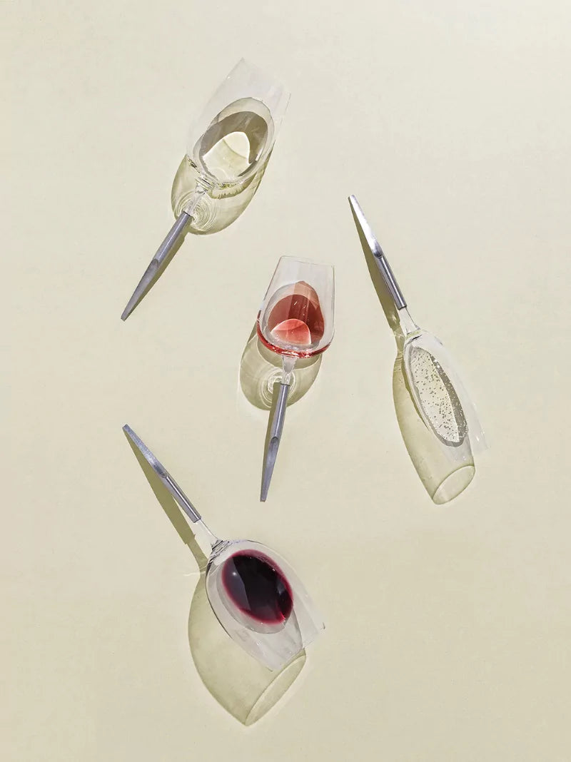 Crystal Picnic Champagne Glasses Set of 2