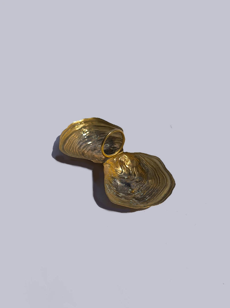 Vintage Oyster Salt Cellar