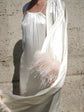 Long Feathered Silk Robe